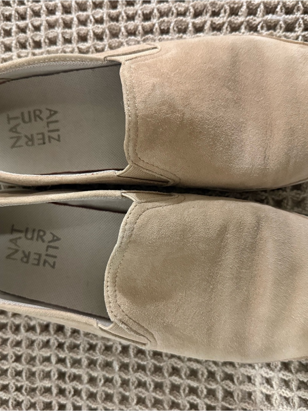95. Naturalizer Marianne Women's Slip-On Suede Sneakers in Beige 8M